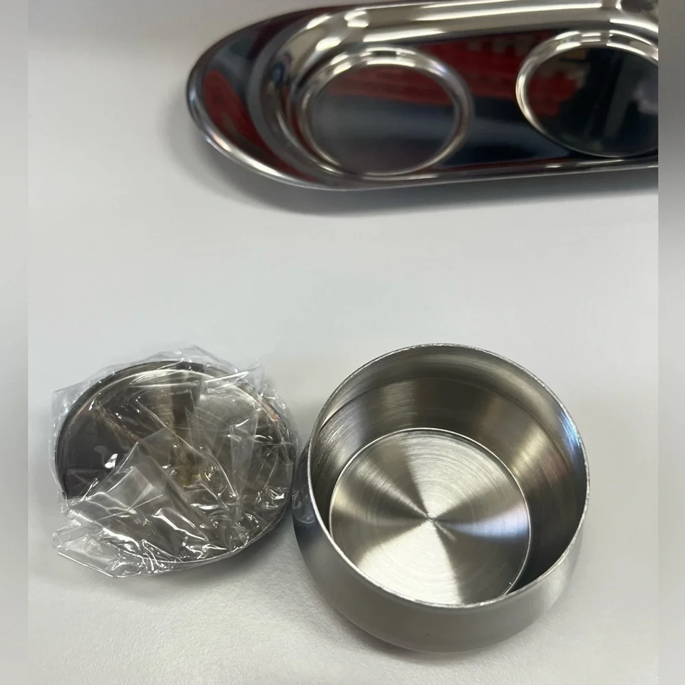 NWT Vintage WMF Cromargan Sugar and Creamer Set with Tray Stainless Steel 18/10